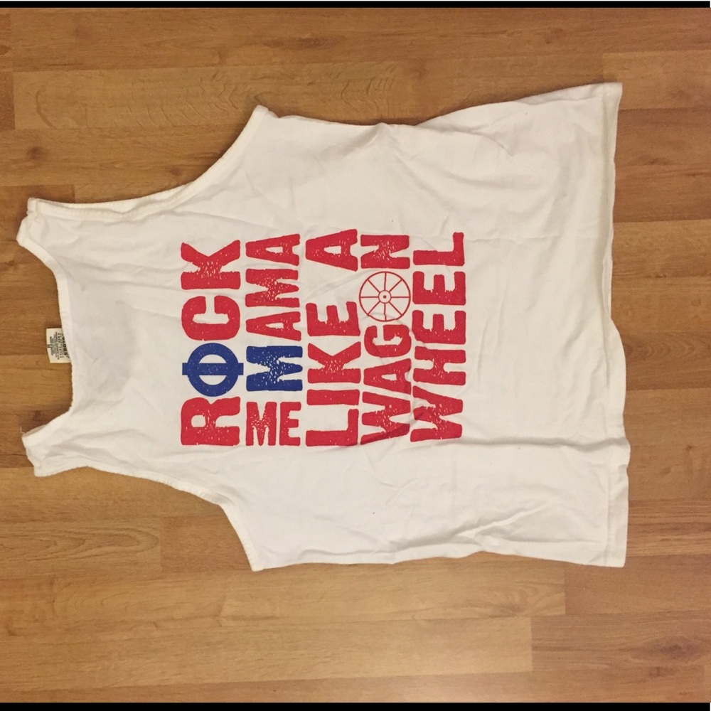 Phi Mu sorority tank top - great bikini cover